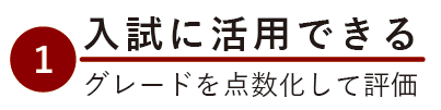 入試に活用できる